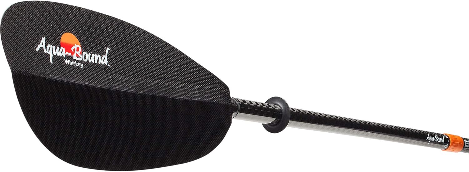 AQUA BOUND Whiskey Carbon Straight Shaft 4-Piece Kayak Paddle (215 cm)