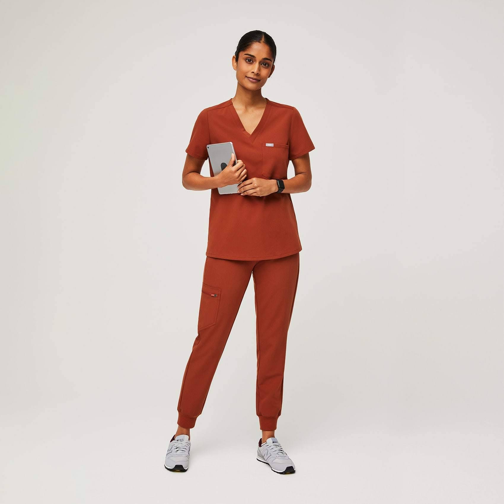 Figs Other | Figs Small Catarina Scrub Top in Auburn | Color: Orange | Size: S | Carolinelabui&s Closet