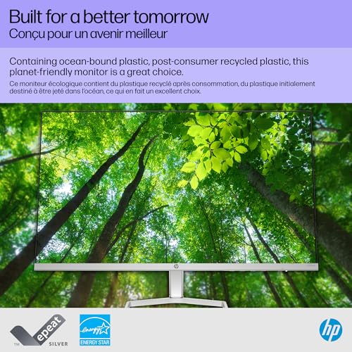 HP Series 5 24 inch FHD Monitor, Full HD Display (1920 x 1080), IPS panel, 99% sRGB, 1500:1 contrast ratio, 300 nits, Eye Ease with Eyesafe certification, 524sw (2024)