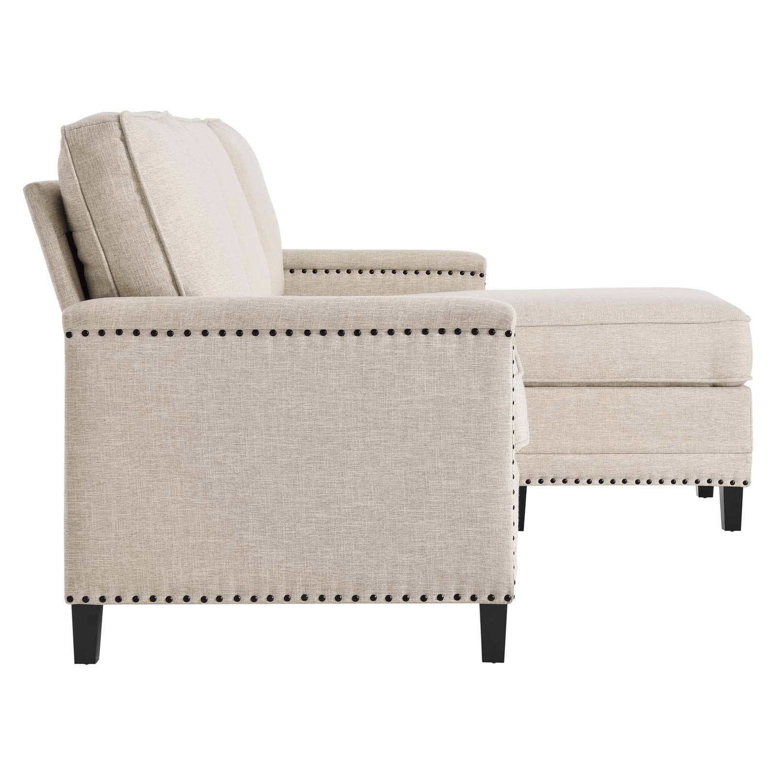 Ashton Upholstered Fabric Sectional Sofa Azure Modway