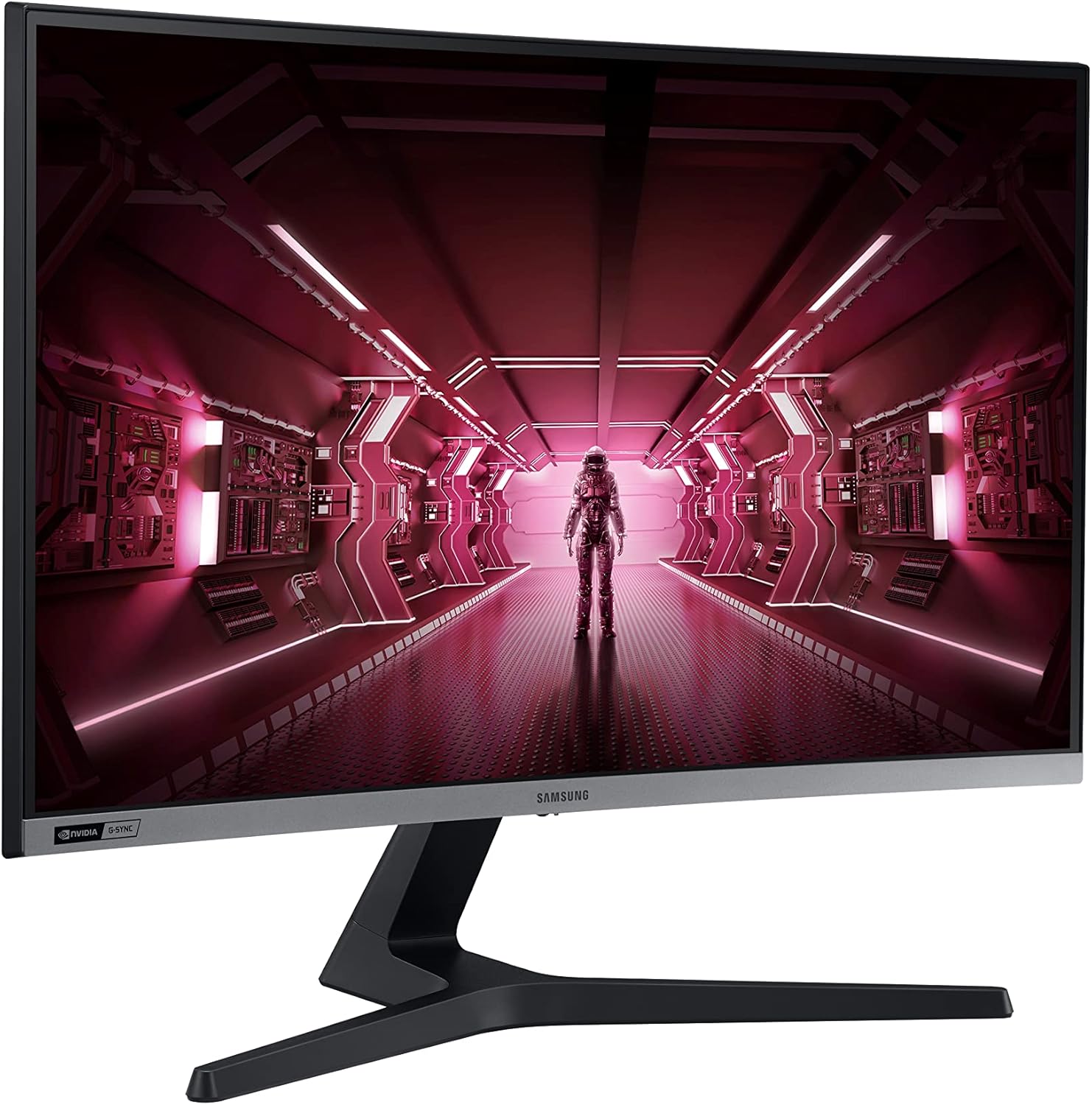 SAMSUNG 24" CRG5 Curved Gaming Monitor, 144Hz, 4ms, Exclusive Gamer Settings, AMD Radeon FreeSync, Eye Saver Mode, 3000:1 Contrast Ratio, Black (Renewed)