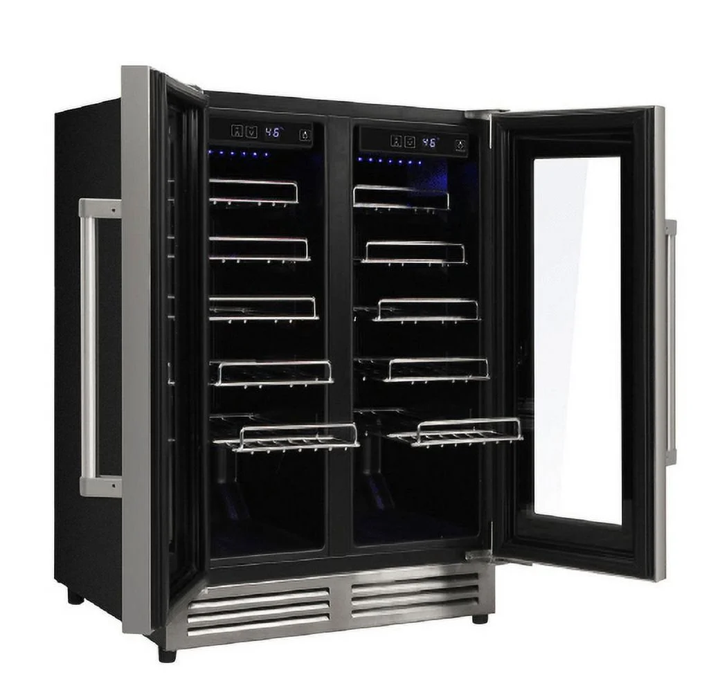 Thor Kitchen Twc2402 42 Bottle Dual Zone French Door Built-In Wine Cooler - Stainless