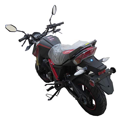 X-PRO 150cc Gas Motorcycle Adult Motorcycle Moped Scooter KP Mini 150 Street Motorcycle Bike Assembled Made by Lifan（Black/Red）