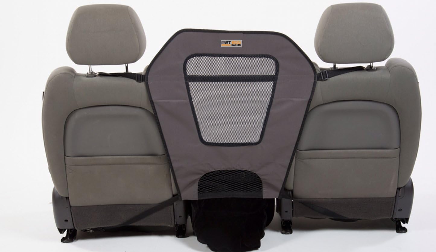 Emanuele Bianchi Design Petego Dog Kar Soft Barrier, Anthracite with Black Mesh