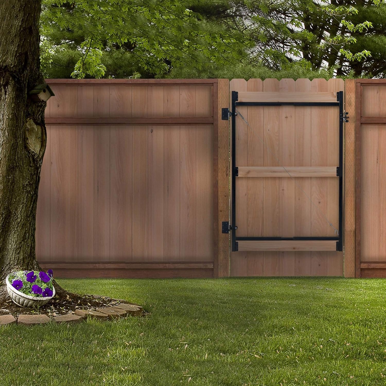 Adjust A Gate Steel Frame Gate Adjustable Building Kit for Doorway and Driveway, 60 to 96 Inches Wide and 6 Inches High, 3 Pack