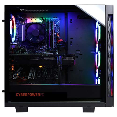 CYBERRPOWERPC Gamer Xtreme VR Gaming PC, Intel Core i5-11600KF 3.9GHz, GeForce RTX 3060 12GB, 16GB DDR4, 500GB PCI-E NVMe SSD, 1TB HDD, WiFi Ready & Win 11 Home (GXiVR8480A11), Black