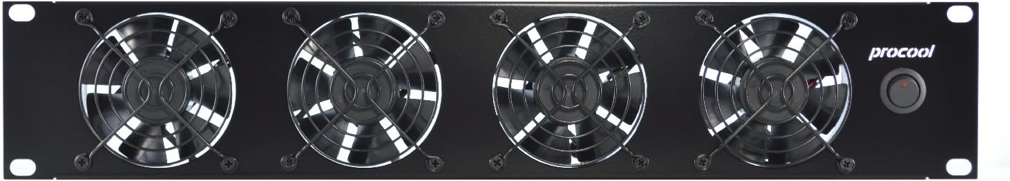 PROCOOL TV480 2U Rack Mount Intake Fan/High Power Cooling System Network Servers Data Center Industrial 19 Rack Cabinets