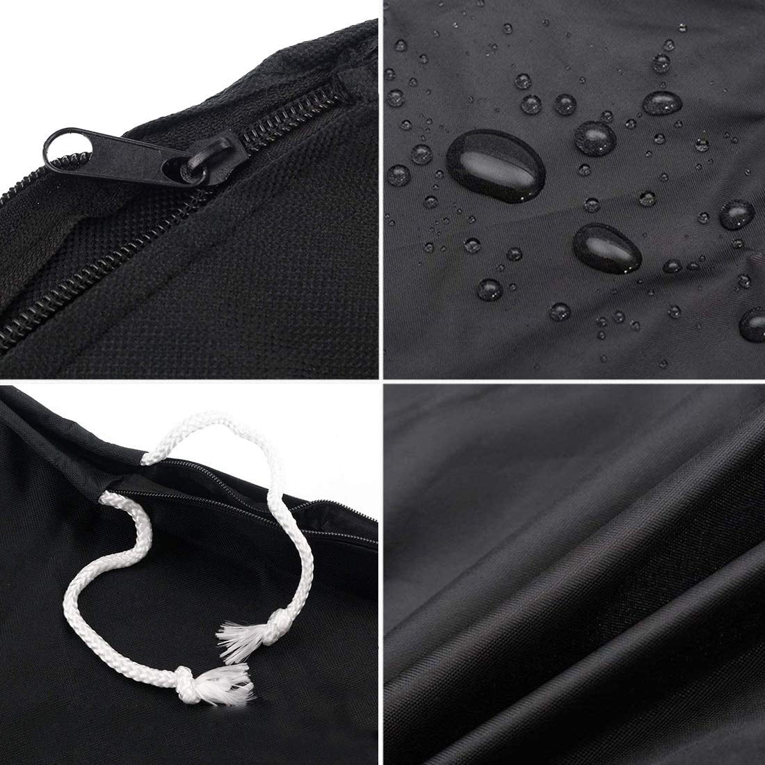 Coverify Full Outboard Motor Cover for 250-350 HP Boat Engine Cover Waterproof 600D Oxford Black