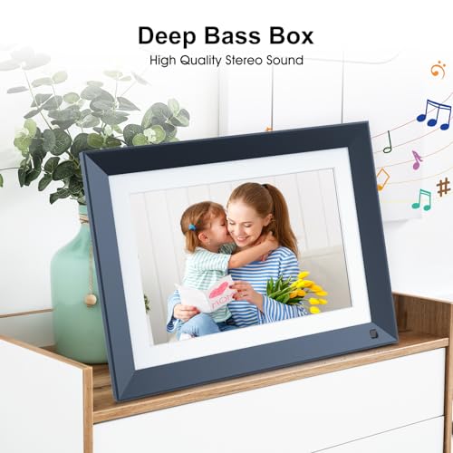 WiFi Digital Photo Frame - Digital Picture Frame, Touch Screen, Full Function, Motion Sensor, Share Photos or Videos via APP or Email, Unlimited Cloud Storage, Best Gift for Christmas