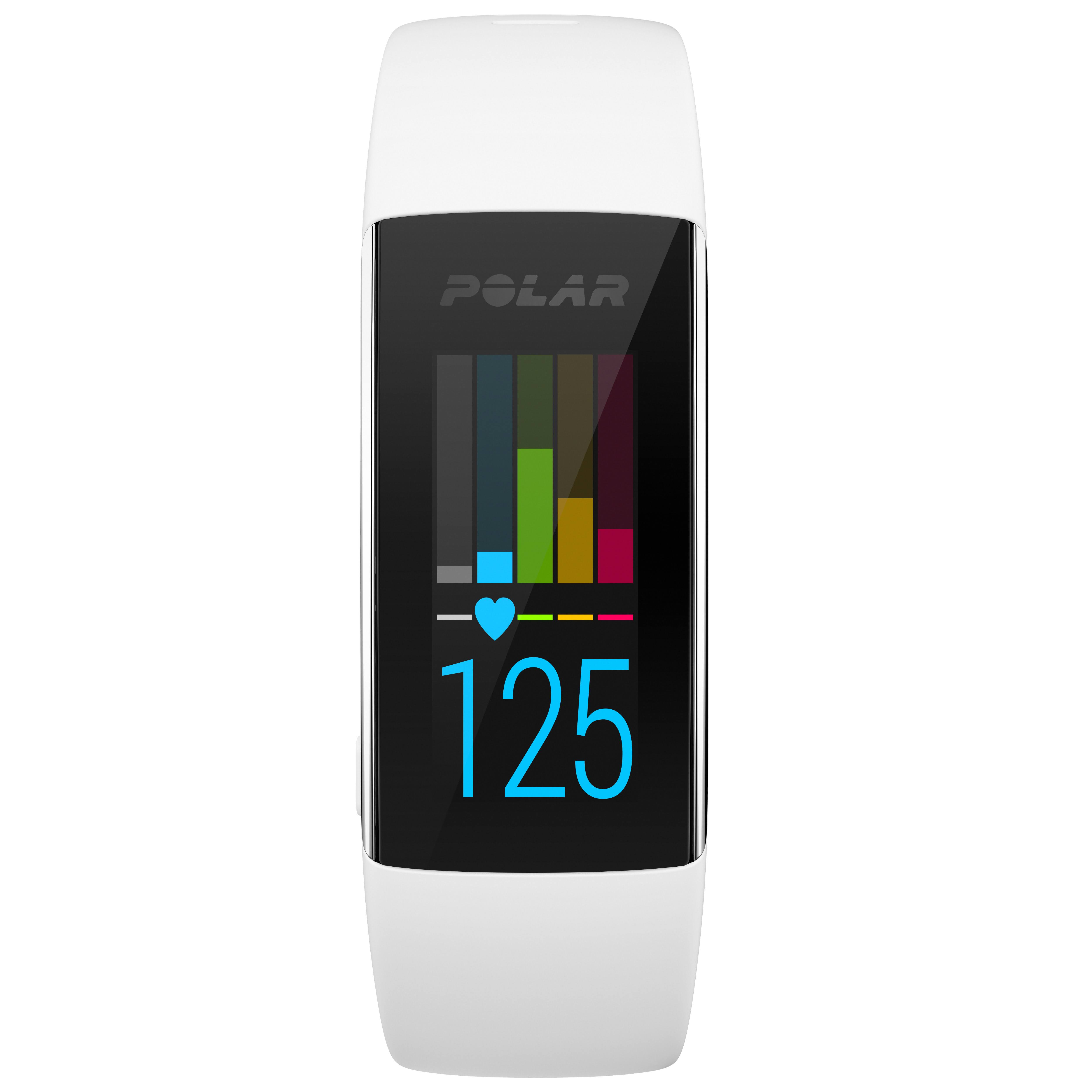 Polar A360 Fitness Tracker with Wrist Heart Rate Monitor, White