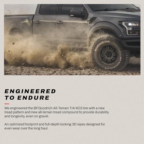 BFGoodrich All-Terrain T/A KO3 Car Tire for Light Trucks, SUVs, and Crossovers, LT275/65R18/E 123/120S
