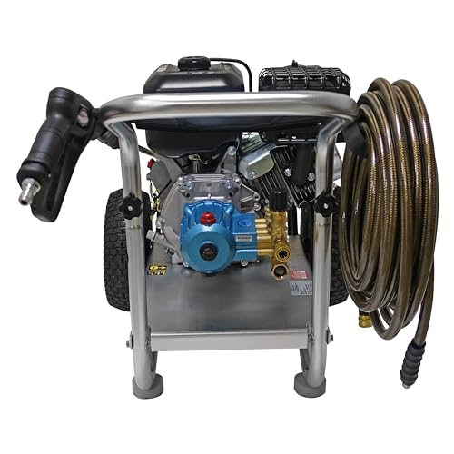 Simpson Cleaning 4200 PSI Gas Pressure Washer, 4.0 GPM Power Washer for Commercial Use, Honda GX390 Engine, 50-Foot Steel-Braided Hose, Aluminum Series, 49-State (ALH4240)
