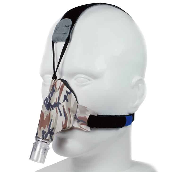 Circadiance SleepWeaver Advance Soft Cloth Nasal CPAP Mask, Leopard - 100285