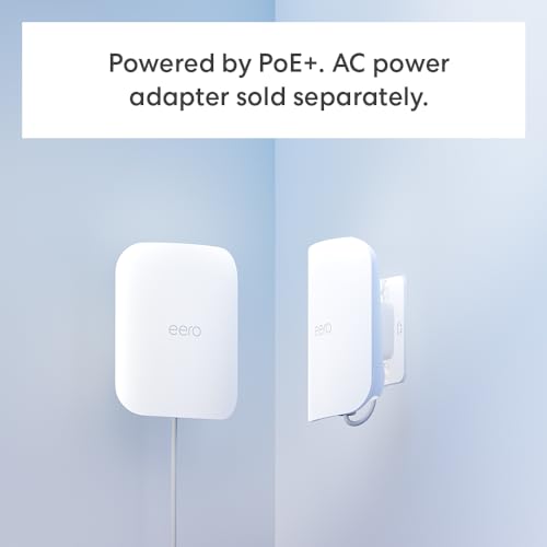 Introducing Amazon eero Outdoor 7 dual-band mesh wifi router - Weatherproof rating of IP66, Coverage up to 15,000 sq. ft. outdoors, 1-pack, Includes 30W PoE+ adapter, 2024 release
