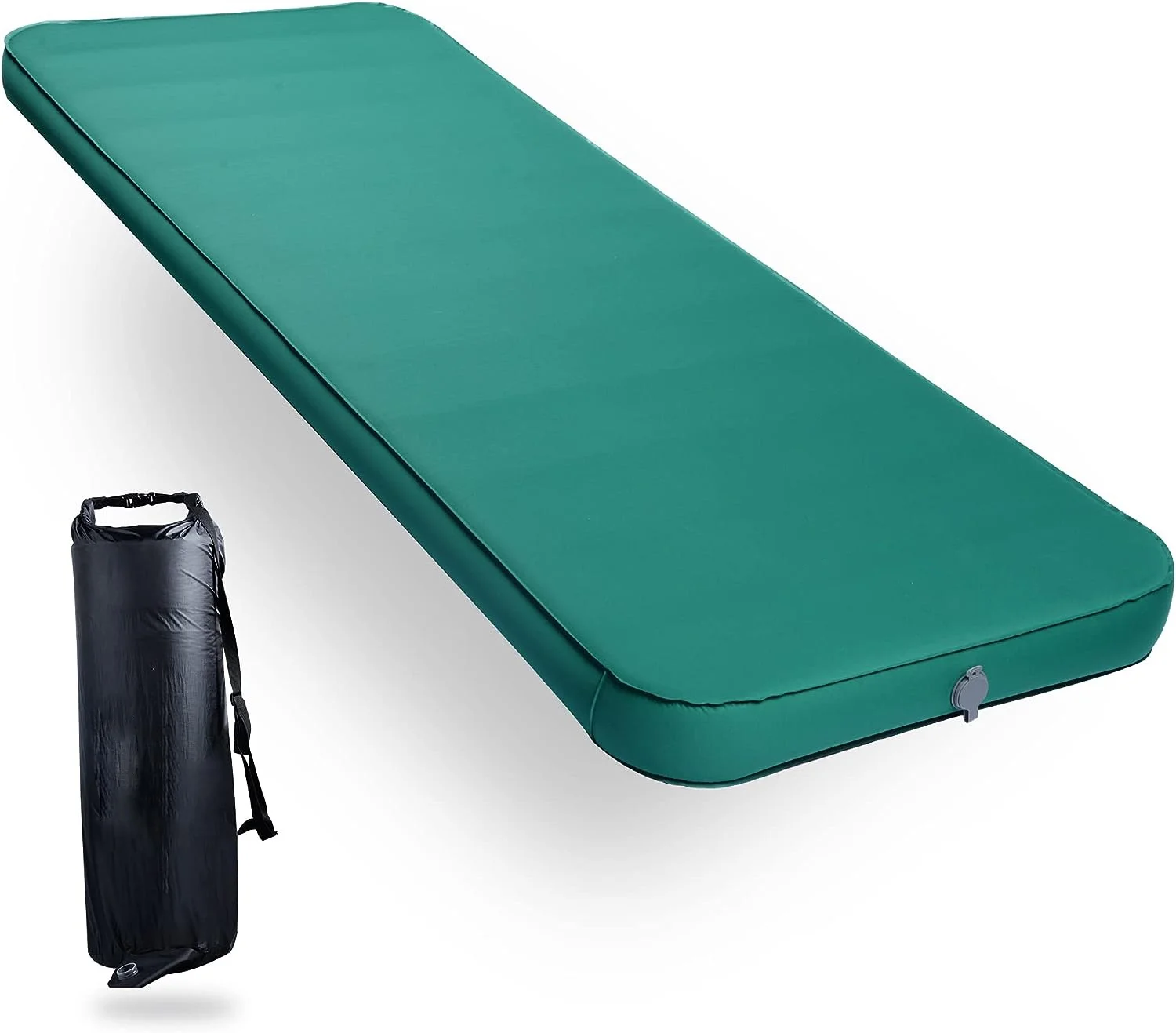4 Inch Self Inflating Camping Mat, Foldable Outdoor Large 80" x 30" Thick Memory Foam Pad Portable Camping Mattress for Tent, Car Hiking