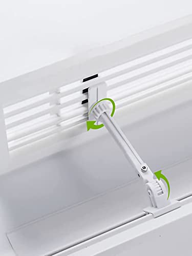 Air Conditioner Deflector Central AC Air Flow Deflector Prevent The Cold Air from Blowing Straight, Angle Adjustable, Easy Installation, for Vents, Sidewall, Home AC