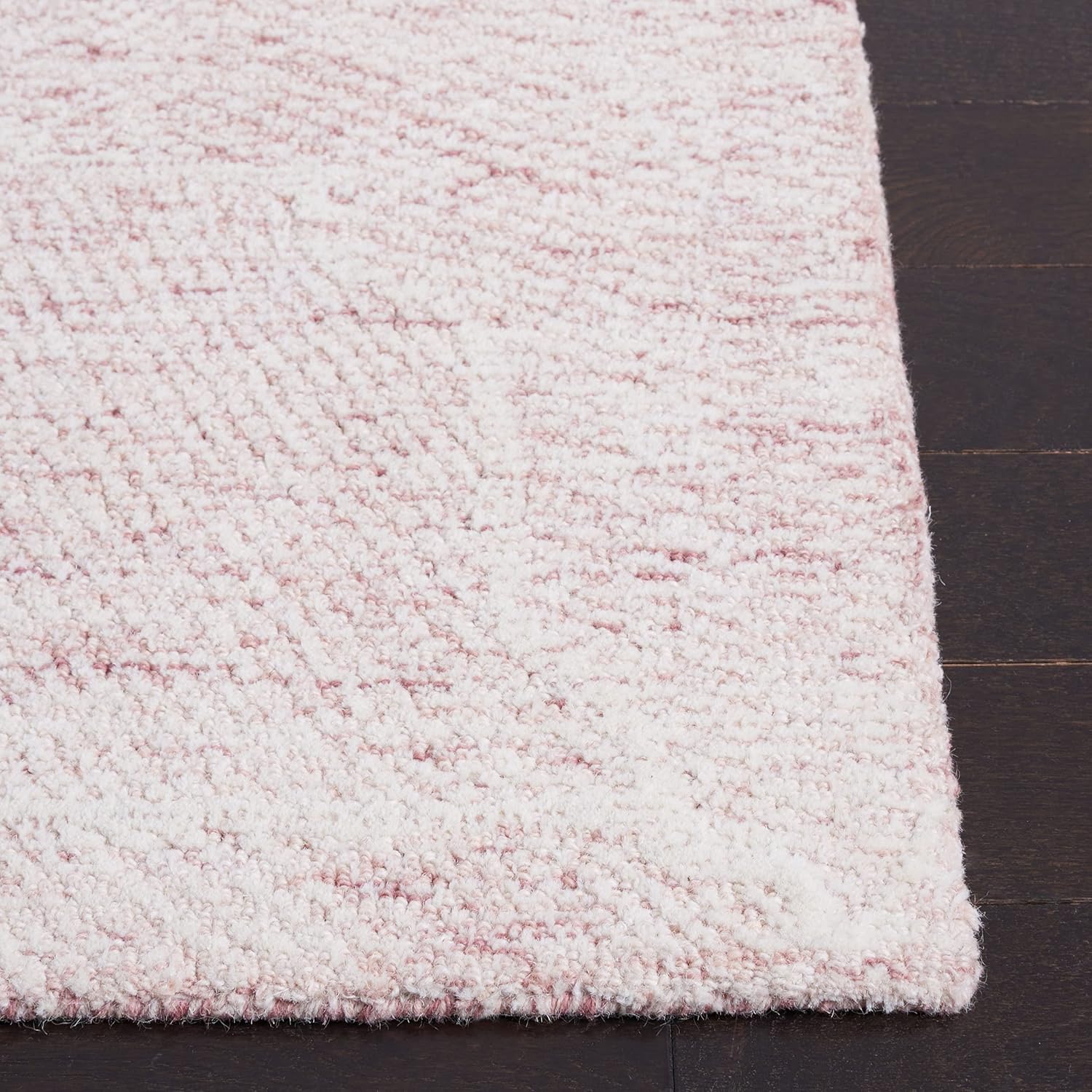SAFAVIEH Metro Collection Area Rug - 10' x 14', Pink & Ivory, Handmade Wool, Ideal for High Traffic Areas in Living Room, Bedroom (MET999U)