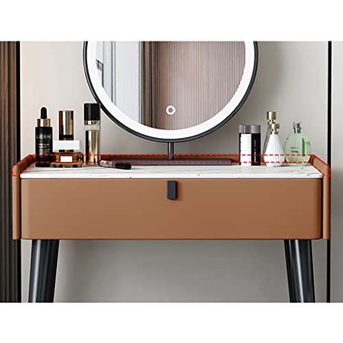Storage Desk Vanity Table Set Bedroom Modern Dresser Ladies Fashion Dresser Dresser Storage Cabinet Dresser with Drawers Desk for Bedroom(L60cm)