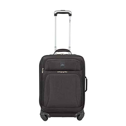 Skyway Epic Softside 4-Wheel Luggage Spinner Collection (Black, 2-Piece Set (20/24))