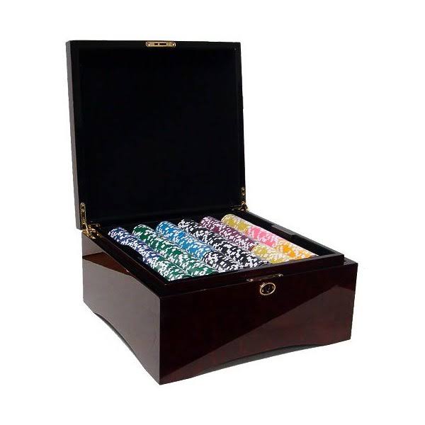 1,000ct. Monte Carlo 14g Poker Chip Set in Aluminum Metal Carry Case