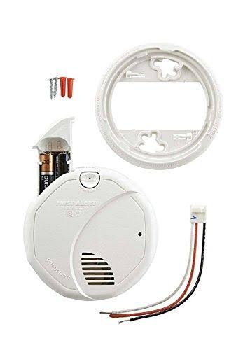 First Alert Brk SC7010B-3 Hardwired Smoke and Carbon Monoxide (CO) Detector with Battery Backup, 3 Pack