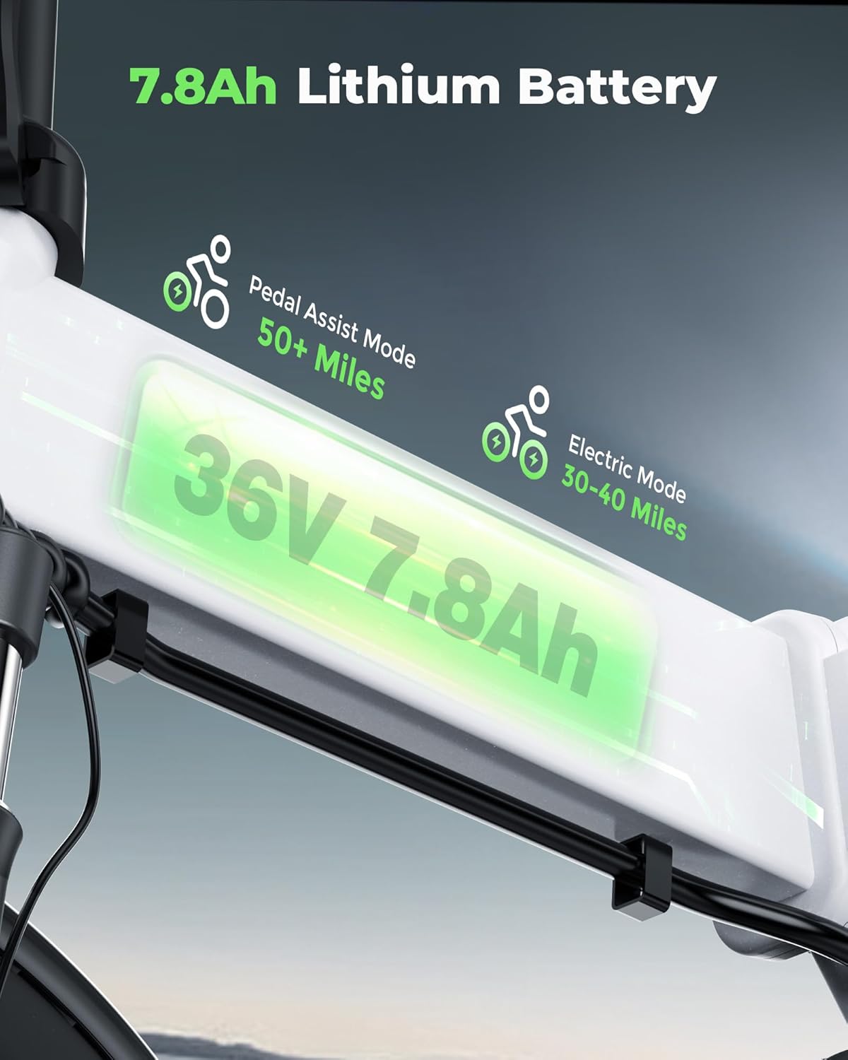 isinwheel U3 16" Foldable Electric Bike Adults, 500W Electric Bicycle, Front Fork Suspension, 19 MPH, UP to 45 Miles Folding Ebike, Suitable for Leisure Riding&Commuting, UL2849 Certified (White)