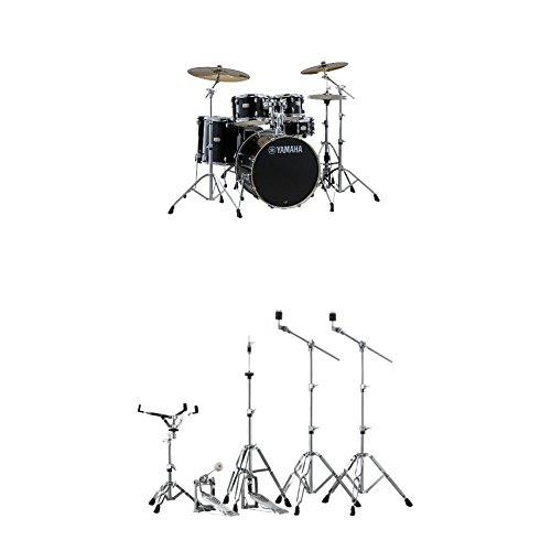 Yamaha 5pc Shell Pack with a 20" Kick 14” Snare Drum in Honey Amber for Students and Working Drummers, (SBP0F50HA)