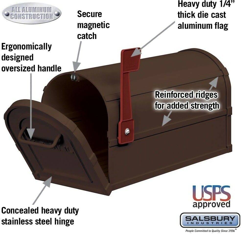 Salsbury Industries Antique Rural Mailbox Bronze
