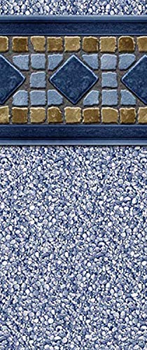 Smartline Boulder Swirl 18-Foot Round Liner | UniBead Style | 52-Inch Wall Height | 25 Gauge Virgin Vinyl Material | Strong and Durable Liners | Designed for Steel Sided above-Ground Swimming Pools