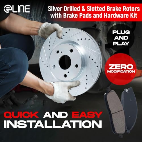 R1 Concepts Front Rear Brakes and Rotors Kit |Front Rear Brake Pads| Brake Rotors and Pads| Ceramic Brake Pads and Rotors |Hardware Kit|fits 2005-2010 Honda Odyssey