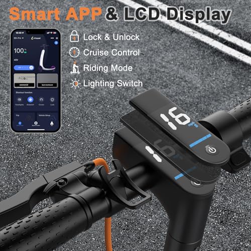 VOLPAM Electric Scooter, 350W/500W, 8.5/10 Tires, 12/21/28 Miles Range, 16/19/22Mph, Folding E-Scooter with Dual Braking