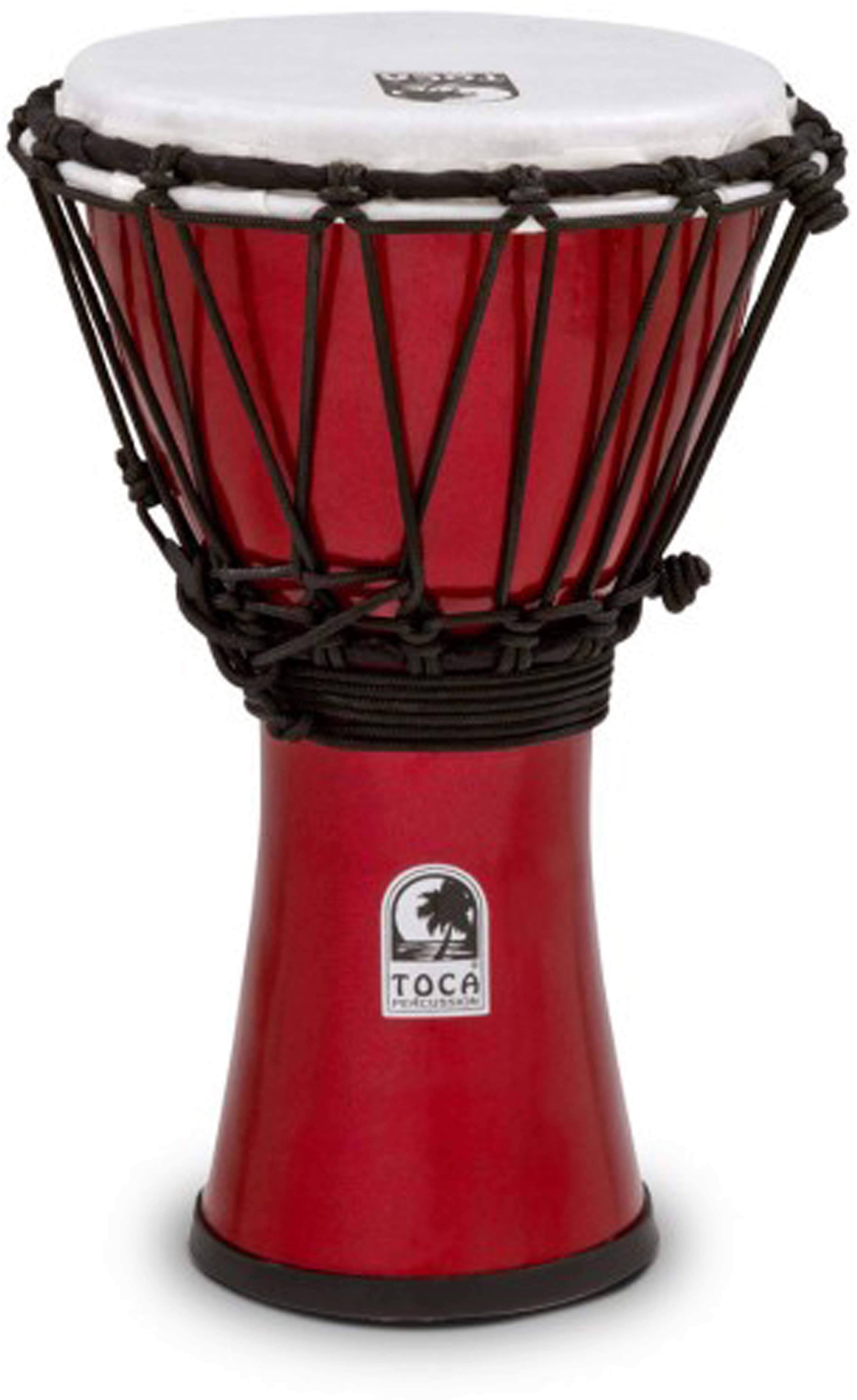 Toca Freestyle Colorsound Djembe Metallic Red 7 in.