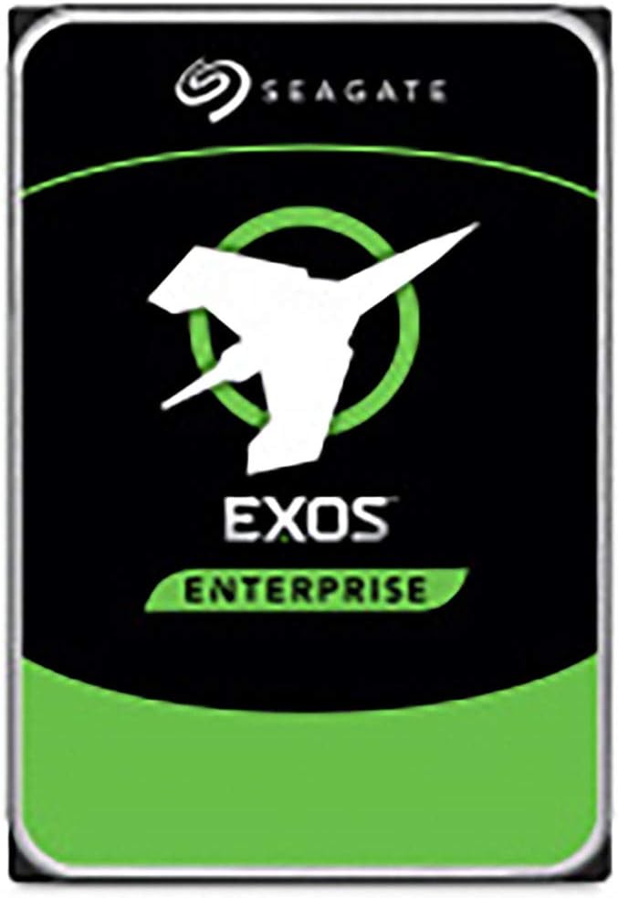 Seagate Exos X18 18TB Enterprise HDD - CMR 3.5 Inch Hyperscale SATA 6Gb/s, 7200 RPM, 512e and 4Kn FastFormat, Low Latency with Enhanced Caching (ST18000NM000J)