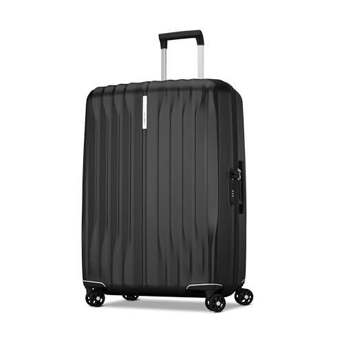 Samsonite UpLIFT 19" Lightweight Hardside Carry-On Luggage with Spinner Wheels - Expandable - Airline-Approved, Polycarbonate Hard Suitcase for Ultra Lightweight Travel - Silver Shimmer