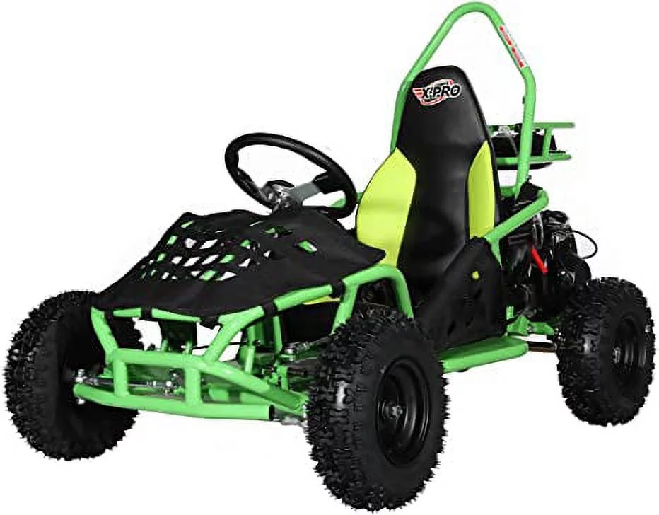 X-Pro Brand New Rover 50cc Gas Go Kart with Pull Start, Rear Disc Brake, 6" Wheels!