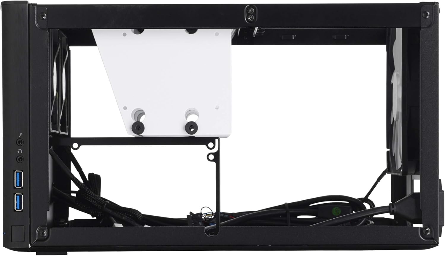 Fractal Design Node 304 - Black - Mini Cube Compact Computer Case - Small Form Factor - Mini ITX – Mitx - High Airflow - Modular Interior - 3X Silent R2 120mm Fans Included - USB 3.0