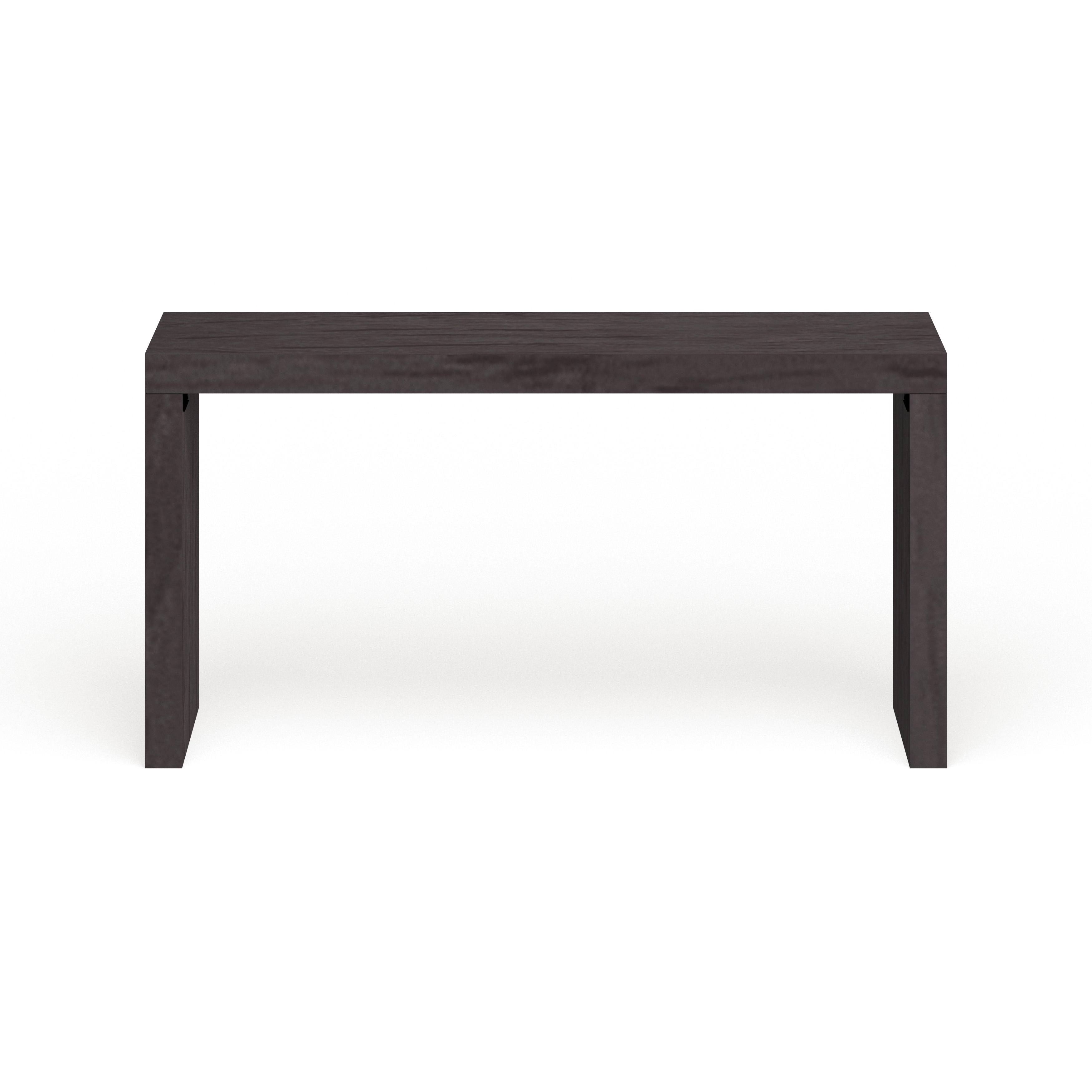 Carbon Loft Dillon Black Wood Grain Veneer Console Table