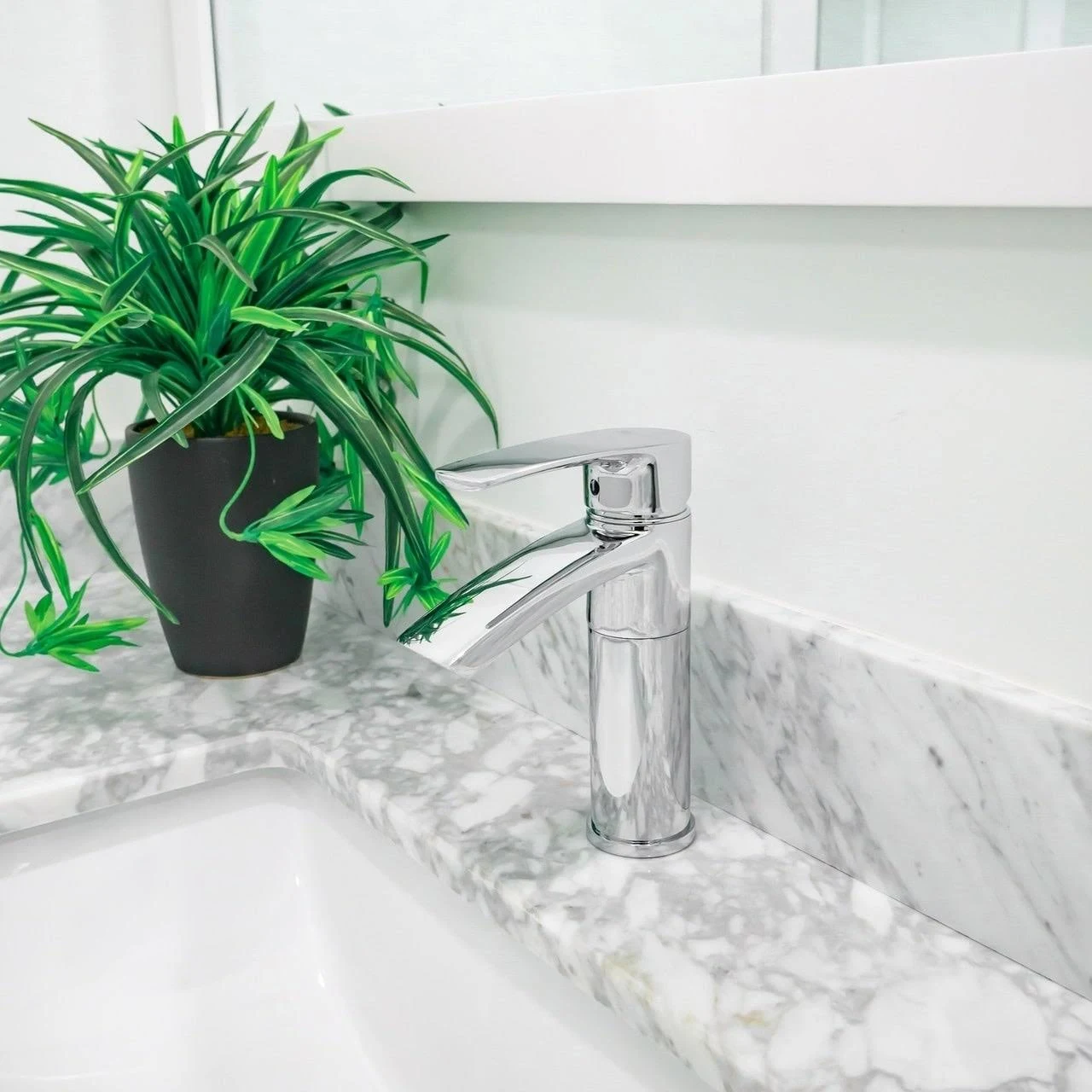 Ariana 7x22 Single Hole Bathroom Sink Faucet with Swivel Spout - Brushed Nickel