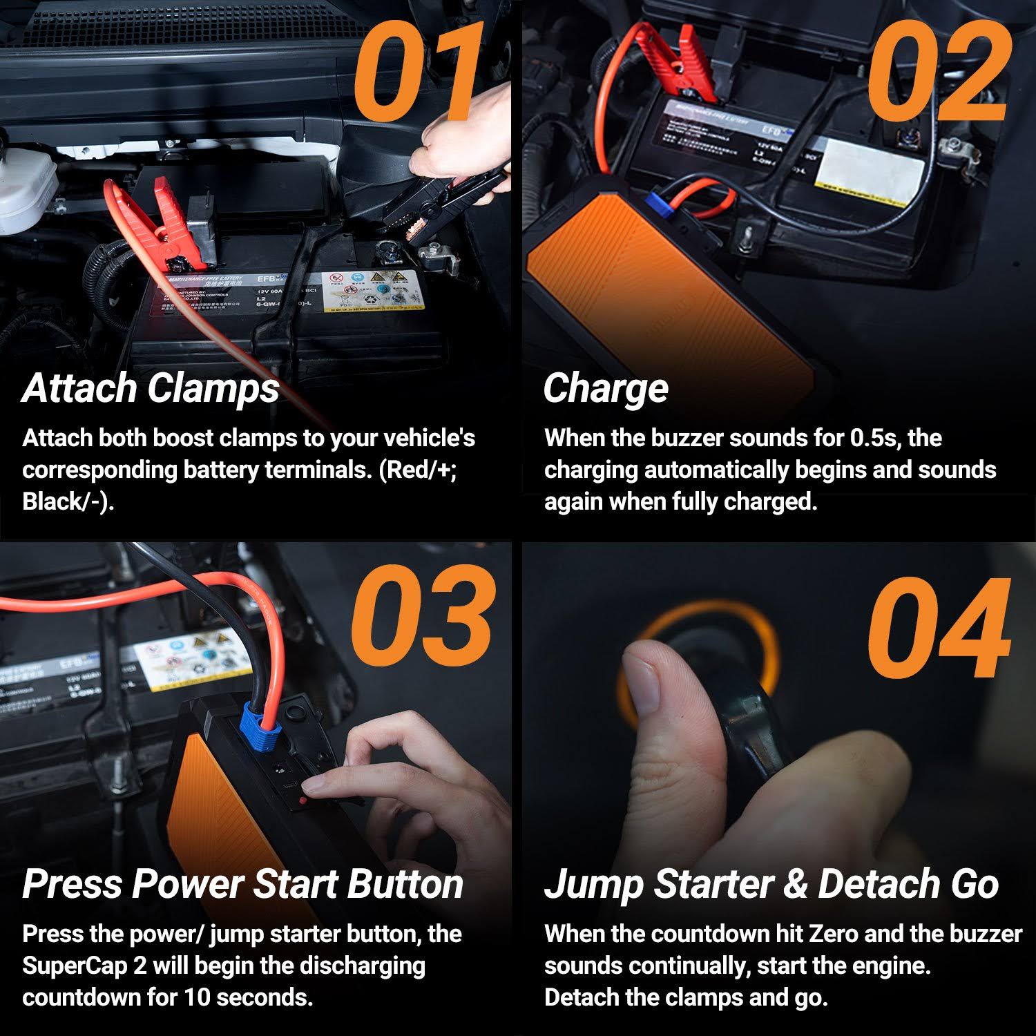 Autowit Supercap 2 12-Volt Battery-less Portable Jump Starter