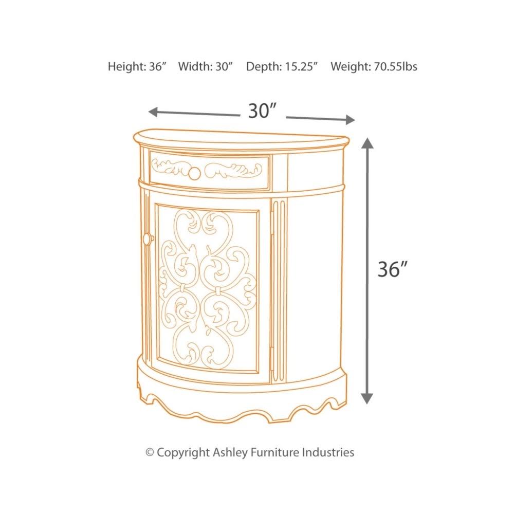 Ashley Norcastle Dark Brown Accent Cabinet T499-40