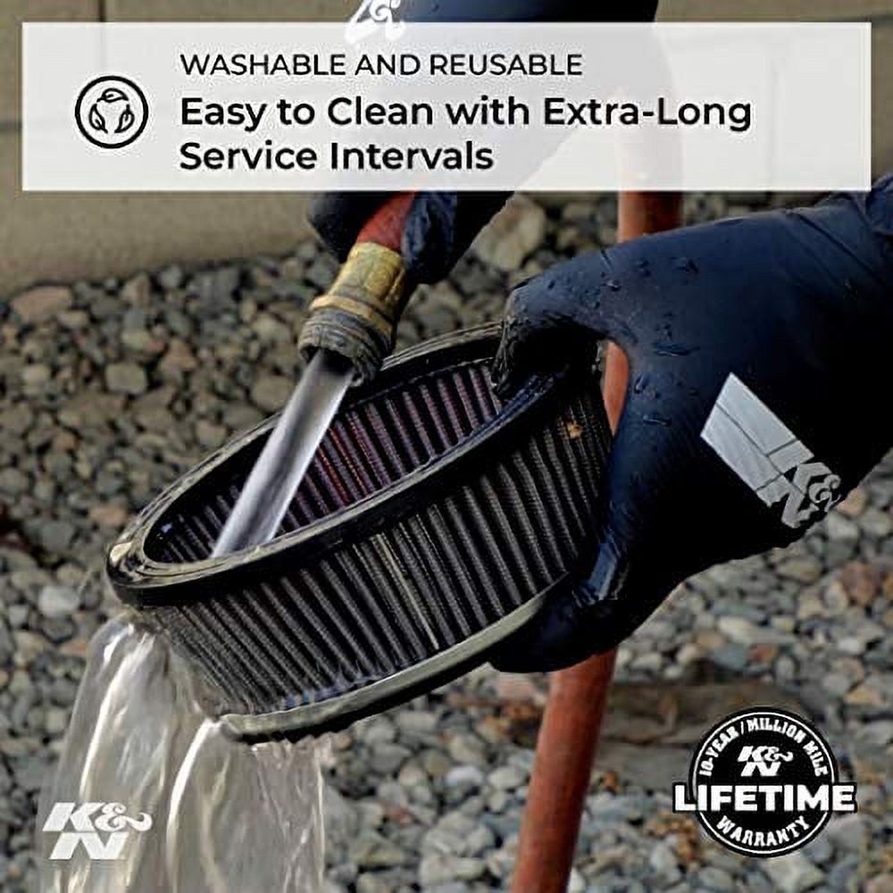 K&N Engine Air Filter: High Performance, Premium, Powersport Air Filter: 2017-2019 HARLEY DAVIDSON (Road King, Electra Glide, Ultra, Classic, Tri Glide, Limited, Low, and other select models) HD-1717