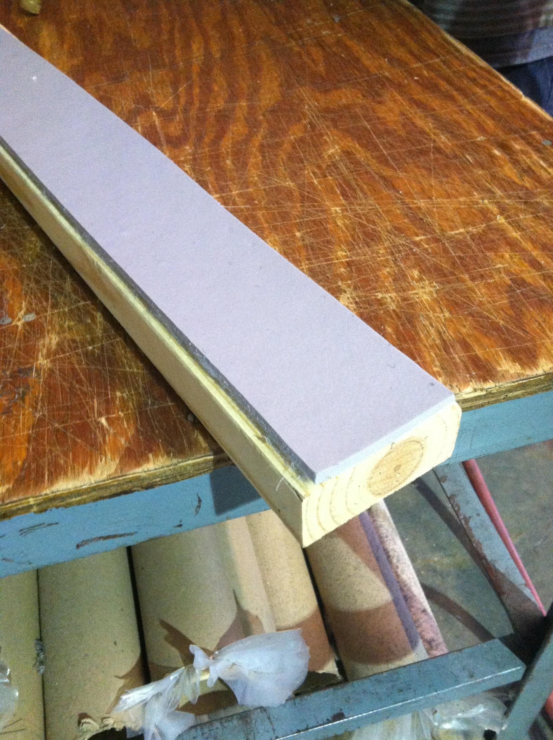 (2) Charcoal Bunk Boards w/ HD Padding / 2x4x8 / Marine Carpeted Runners for Boat Trailer