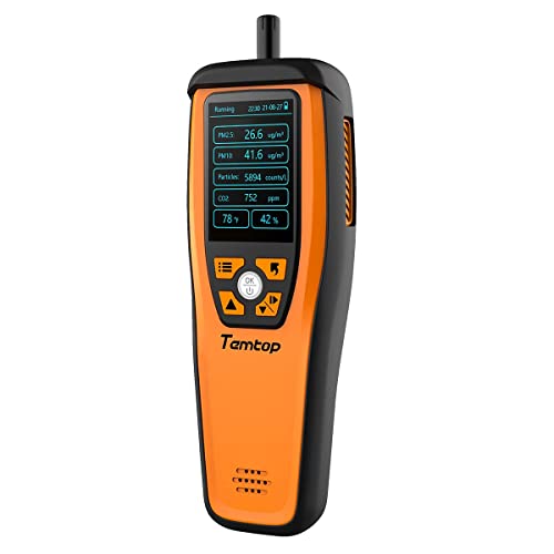 Temtop Air Quality Monitor CO2 Detector Professional Carbon Dioxide PM2.5 PM10 Temperature and Humidity Tester