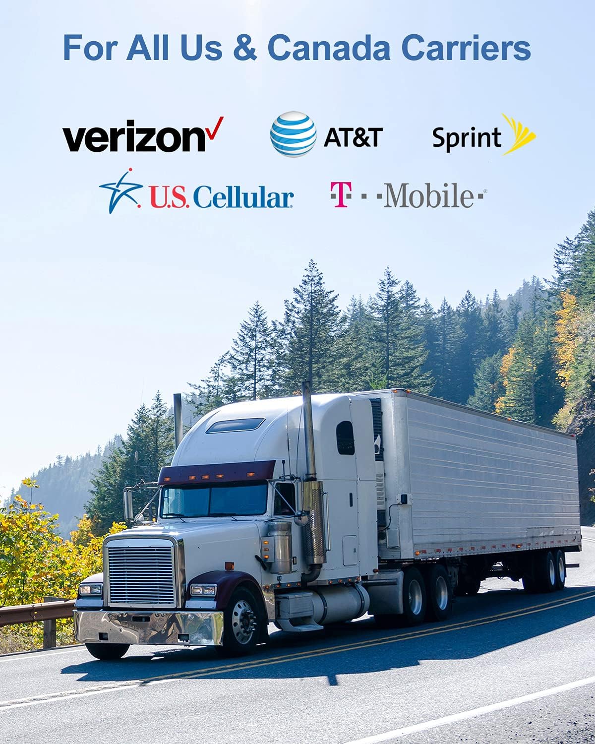 SuperBars RV Cell Phone Booster and Signal Amplifier ,with Bendable Antenna, Cell Phone Booster for All U.S. Carriers