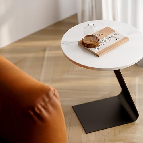 C Table End Table - Couch Tables for Space Saving - Stylish C Shaped Side Table for Couch - Perfect C Table for Couch - Coffee Table (Gray : C)
