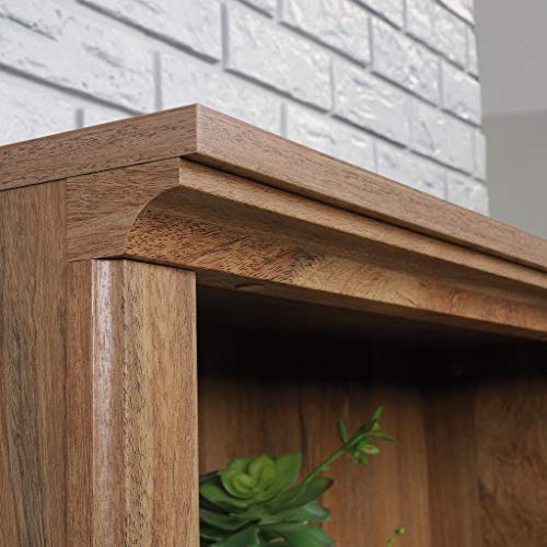 Sauder 5 Tier Book Shelf Wooden Bookcase Multipurpose Bookshelf for Home Office, Living Room, in Chalked Chestnut