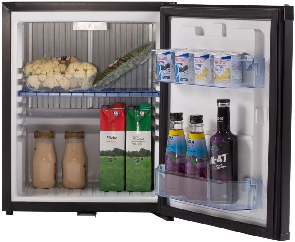 Smad 12 Volt Refrigerator Mini Fridge with Lock Compact Refrigerator for Bedroom Dorm Office No Noise