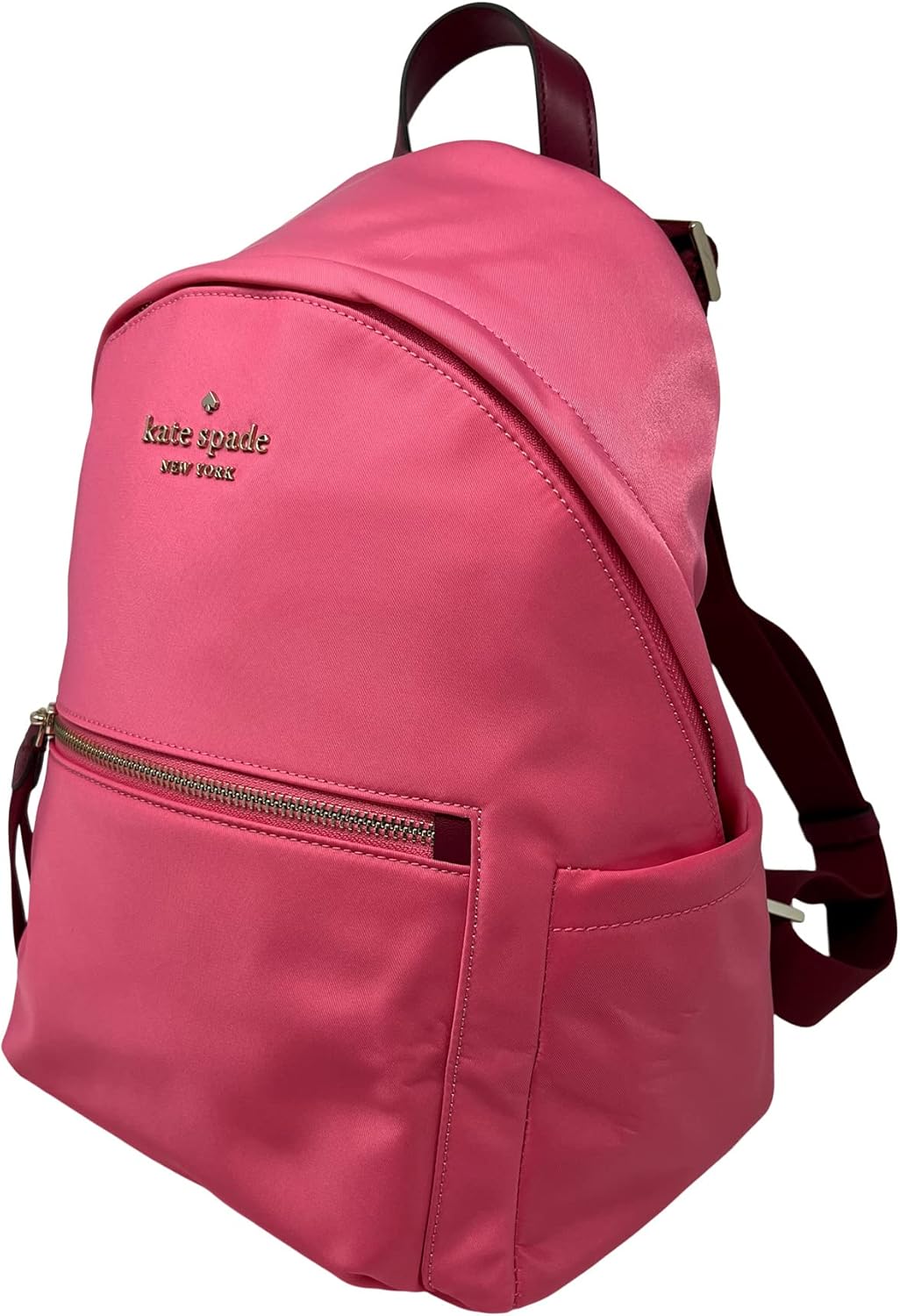 Kate Spade New York Chelsea Medium Nylon Backpack, Deep Dahlia (WKR00556-651)