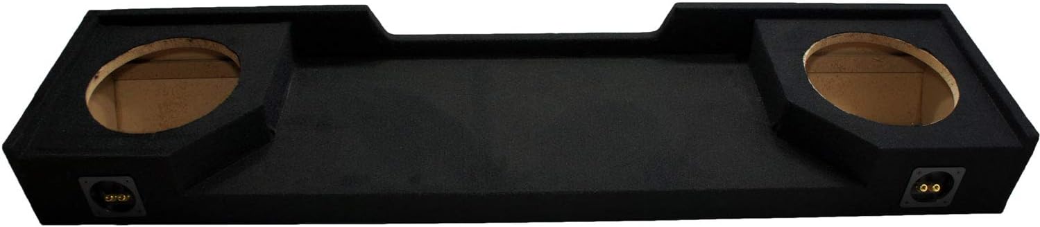 Compatible with Chevy C/K Silverado or GMC Sierra Full Size Extended Cab Truck 1988-1998 Dual 10" Subwoofer Sub Box Speaker Enclosure