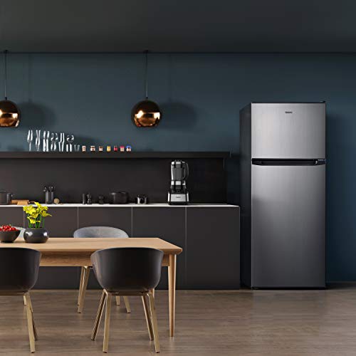 Galanz Refrigerator, Adjustable Electrical Thermostat Control with Top Mount Freezer Compartment